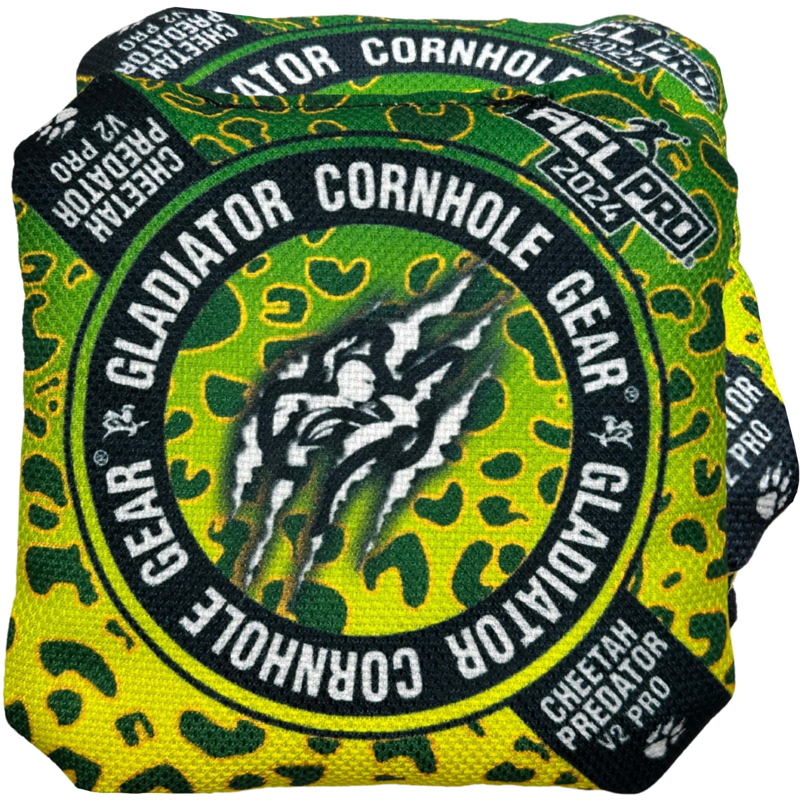 ACL Approved Gladiator Cornhole Bags - Professional 16oz Regulation Cornhole Bean Bags (Set of 4) for Backyard Games, Tailgating & Outdoor Parties