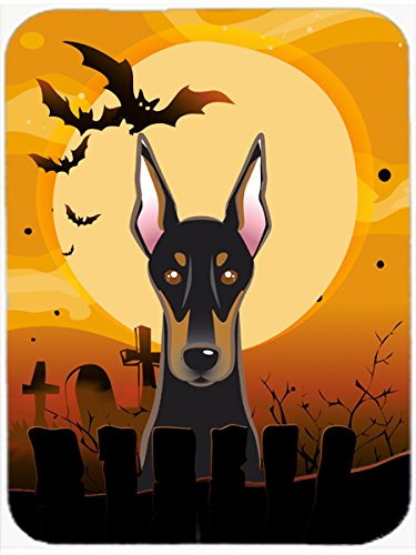 Halloween Doberman Mouse Pad - Large Washable Desk Mat for Computer, Laptop, Gaming & Office Use | Heat-Resistant Hot Pad & Trivet | Spooky Home Decor for Halloween Season