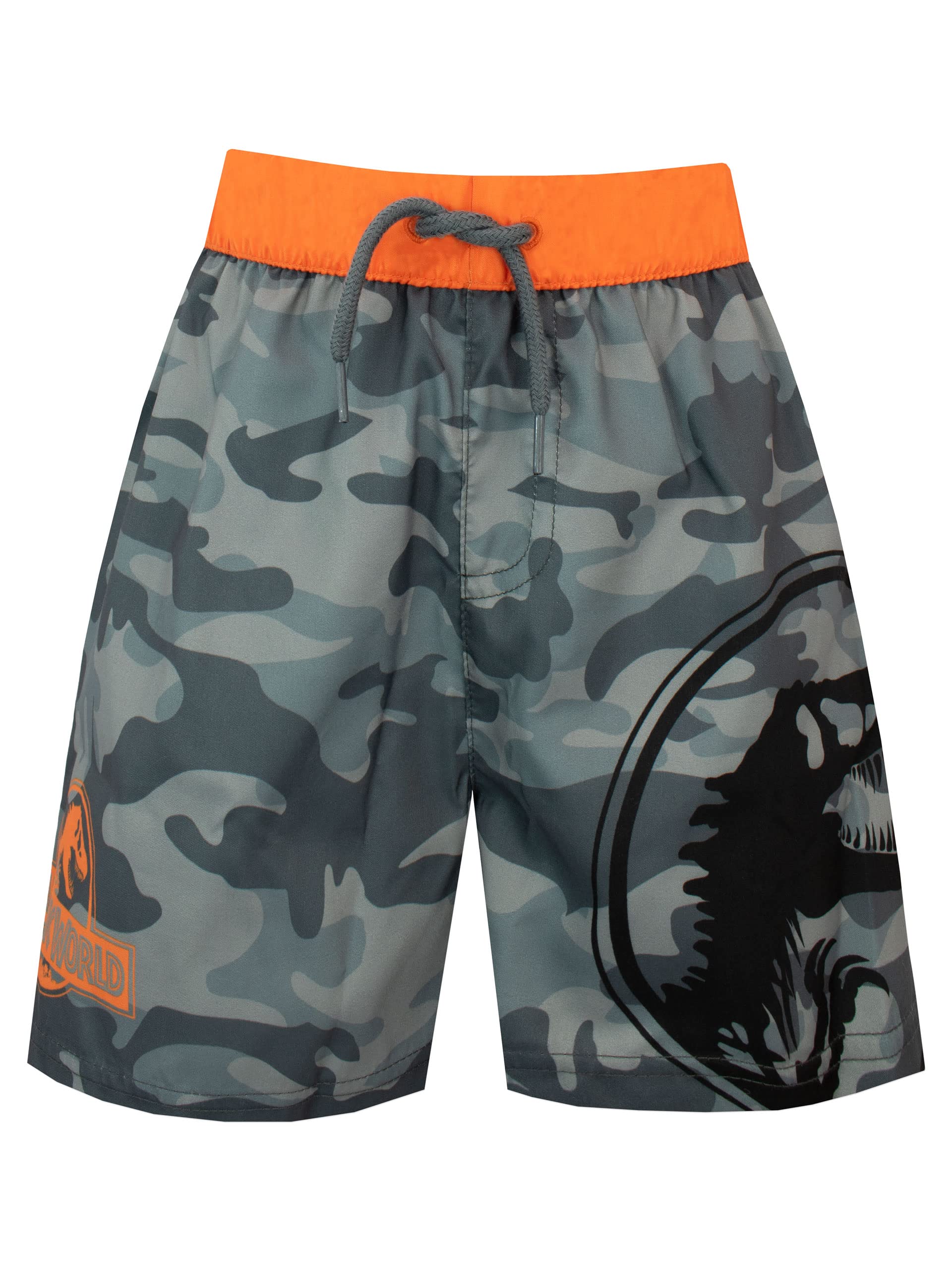 Jurassic World Boys' Swim Shorts - Quick Dry Swim Trunks for Kids - Dinosaur Themed Beach & Pool Swimwear for Summer Vacation & Water Play