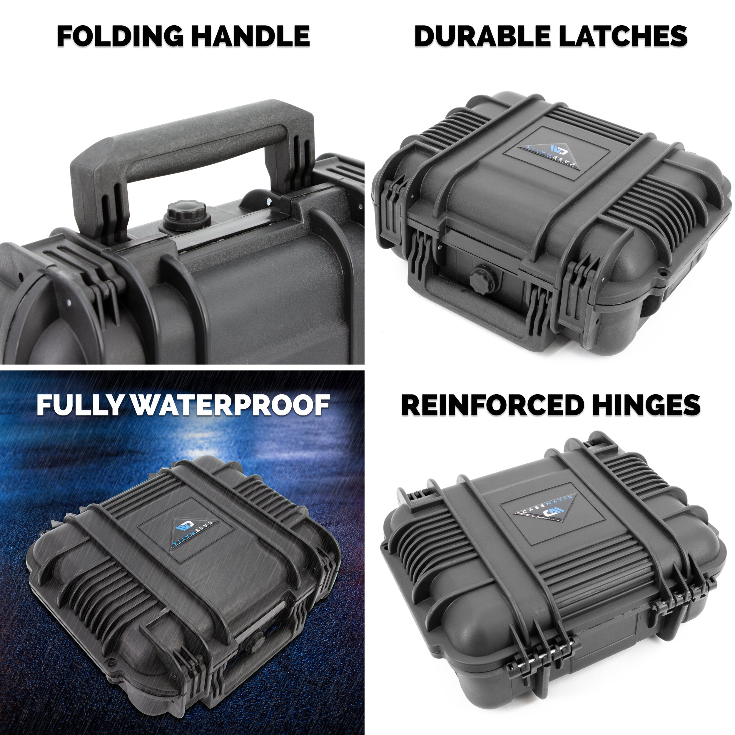 CASEMATIX 40 Folding Knife Case - Waterproof Knife Storage Organizer for 40 Pocket Knives & Swiss Army Knives (Up to 5
