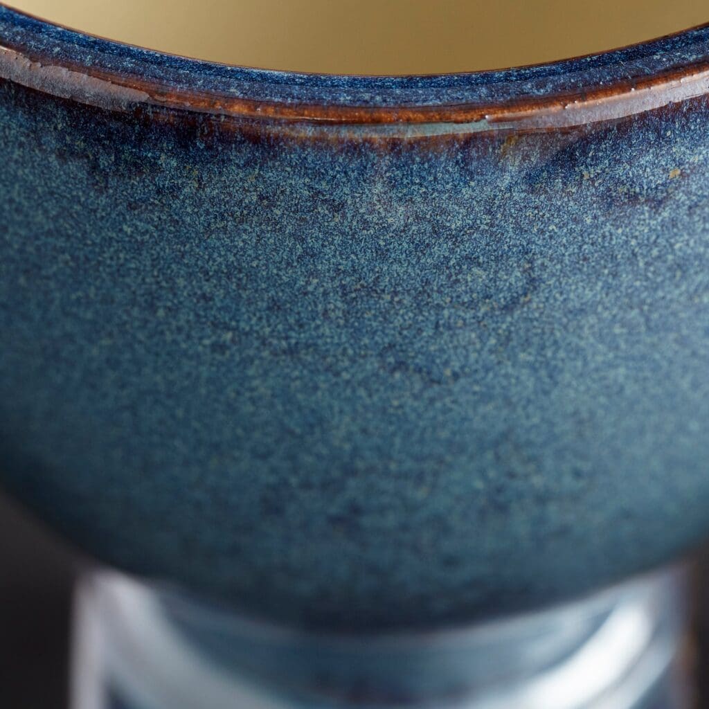 Cyan Design 11047 Big Sky Planter - Large Blue Glazed Ceramic Flower Pot for Indoor/Outdoor Plants, Home & Garden Decor