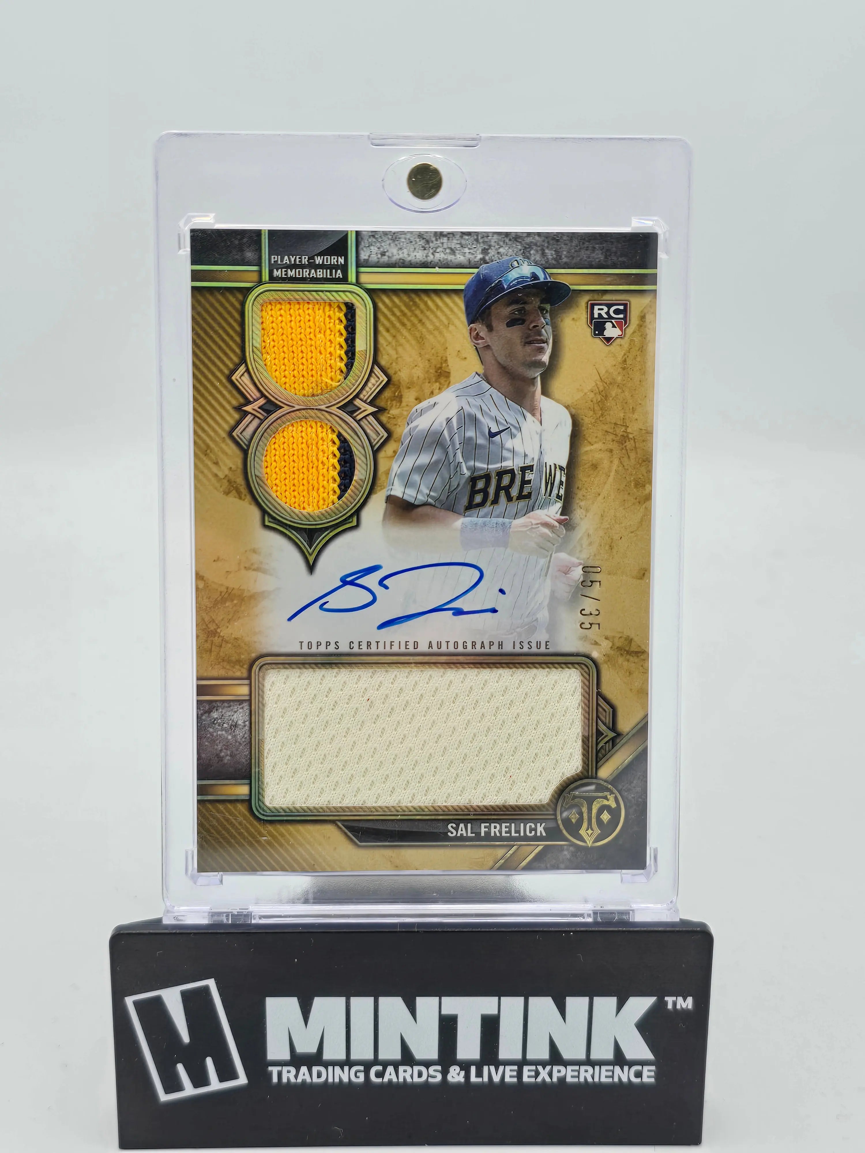 2024 Topps Triple Threads Baseball Sam Frelick Rookie Card RC Triple Patch Autograph /35 - Limited Edition Collectible for MLB Fans & Sports Memorabilia Enthusiasts