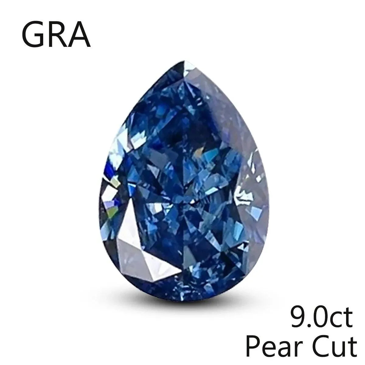 100% Real Blue Loose Moissanite Gemstone - Lab Created Diamond Alternative for Jewelry Making (Round/Pear/Emerald/Cushion Cut) | Perfect for Engagement Rings, Wedding Bands & Custom Jewelry Designs