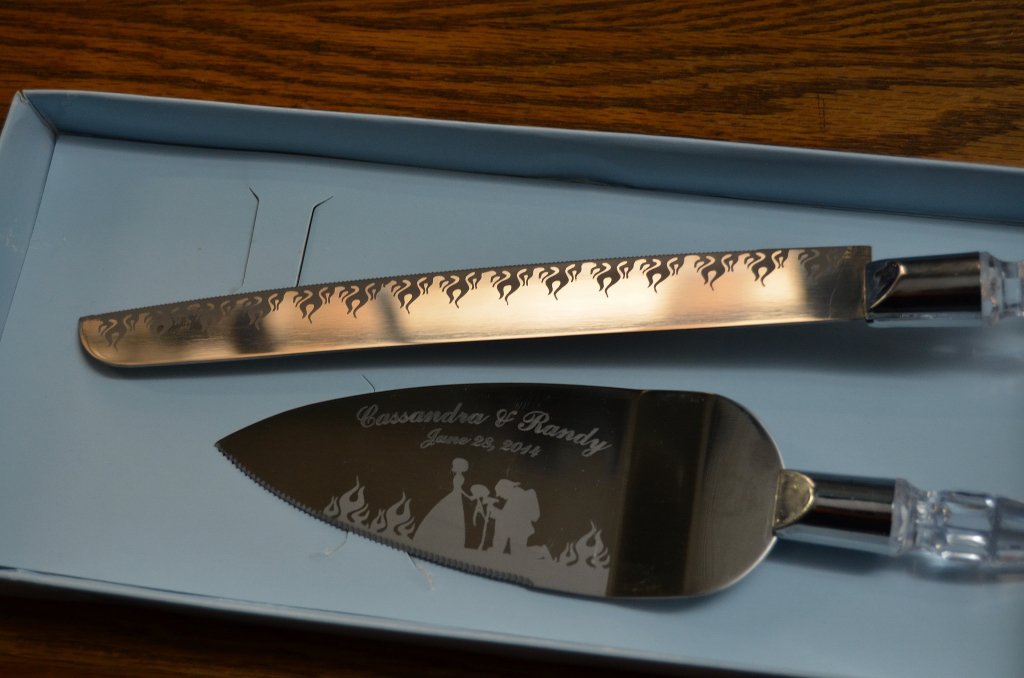 Personalized Firefighter Cake Knife Set - Custom Engraved with Name & Date - Perfect for Fireman Retirement, Promotion & Birthday Celebrations