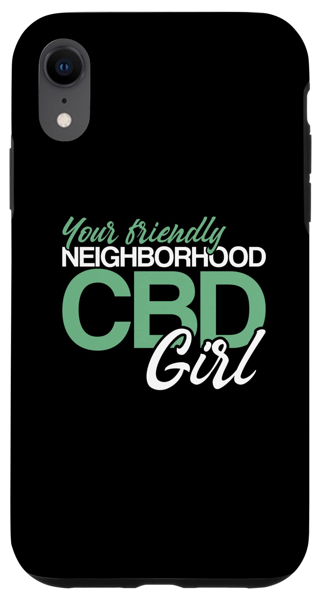 iPhone XR Case - Cute CBD Girl Design, Shockproof Protective Cover for iPhone XR | Perfect for Everyday Use, Travel & Gift Giving