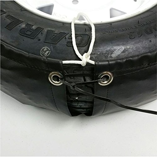 Smile Face Black Border Universal Spare Tire Cover - Fits Any Make & Model (245/75R17) with Centered Backup Camera Option - Perfect for Jeeps, Trucks & SUVs Off-Road Adventures