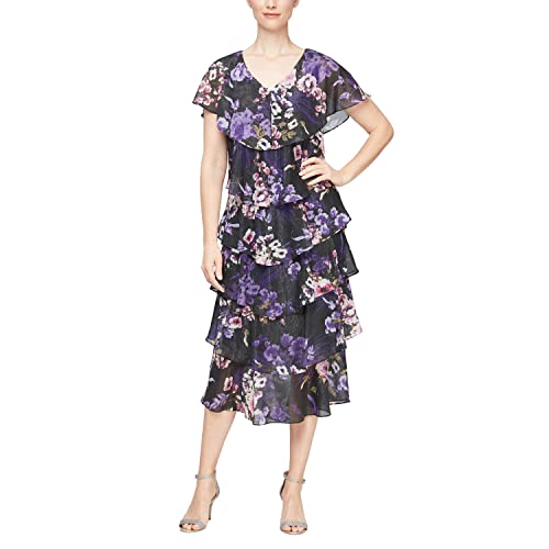 Black Purple Floral