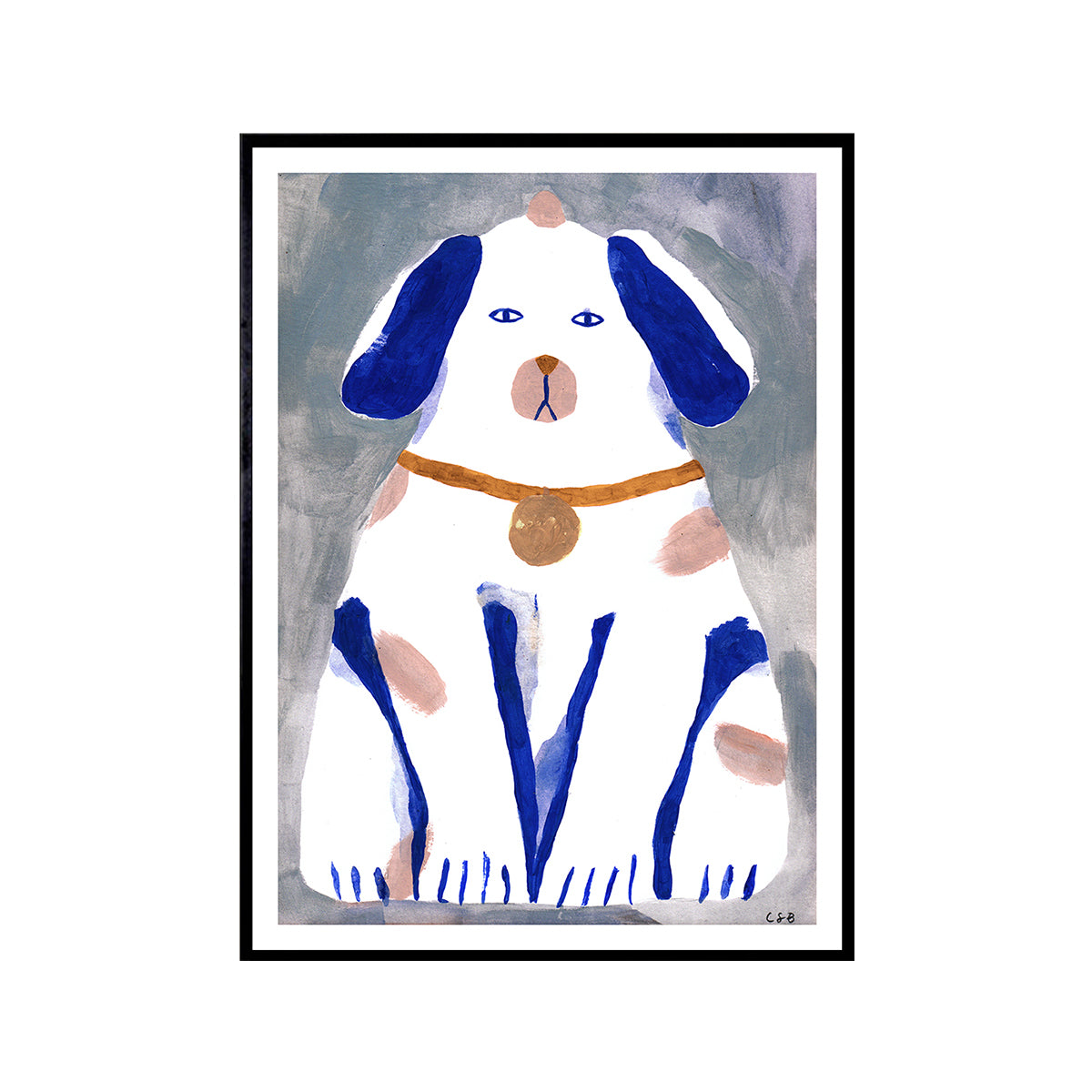 Guardian Dog Print - High-Quality Dog Artwork for Home Decor | Perfect for Living Room, Bedroom & Office Wall Art