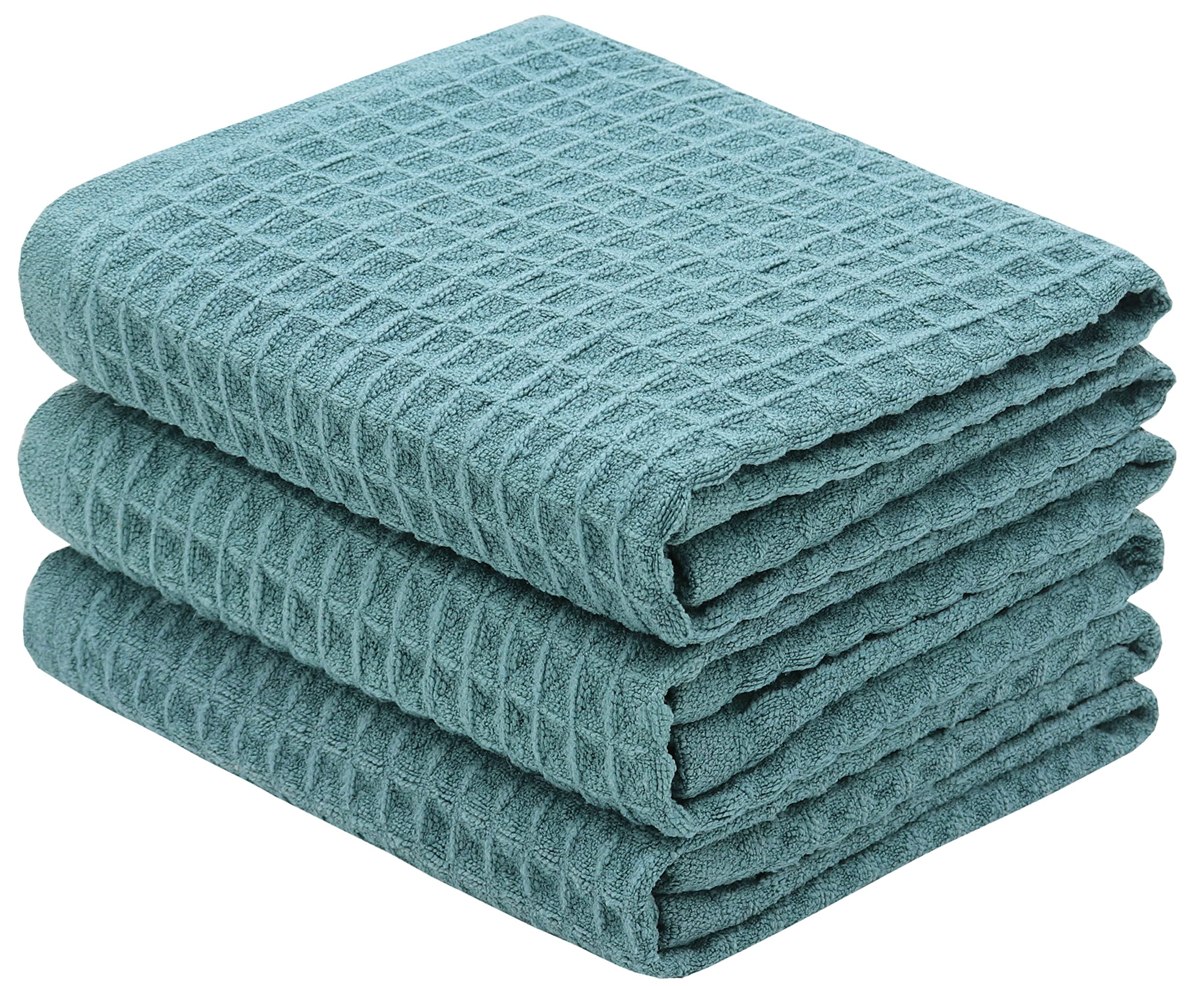 Premium Microfiber Car Drying Towels - Super Absorbent, Lint-Free Auto Detailing Towel Set (3 Pack, Blue) - Perfect for Car Wash, Waxing & Quick Water Spot Removal