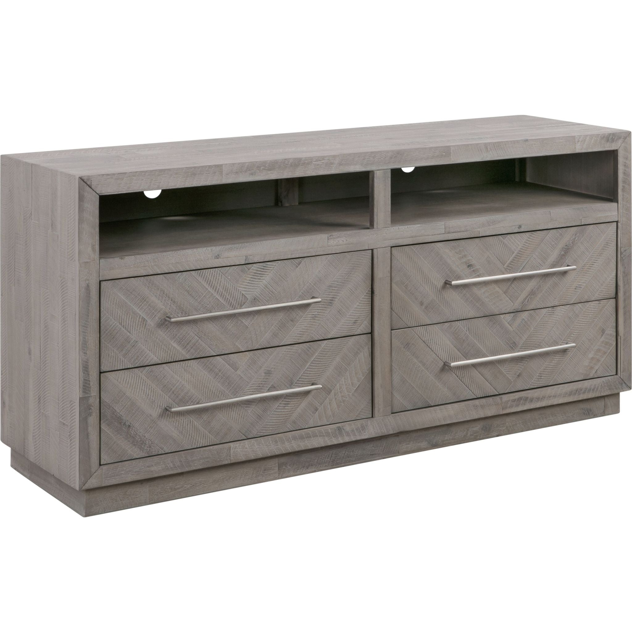 Rustic Latte Alexandra Console Table - Farmhouse Style Entryway Table for Hallway, Living Room & Bedroom Decor