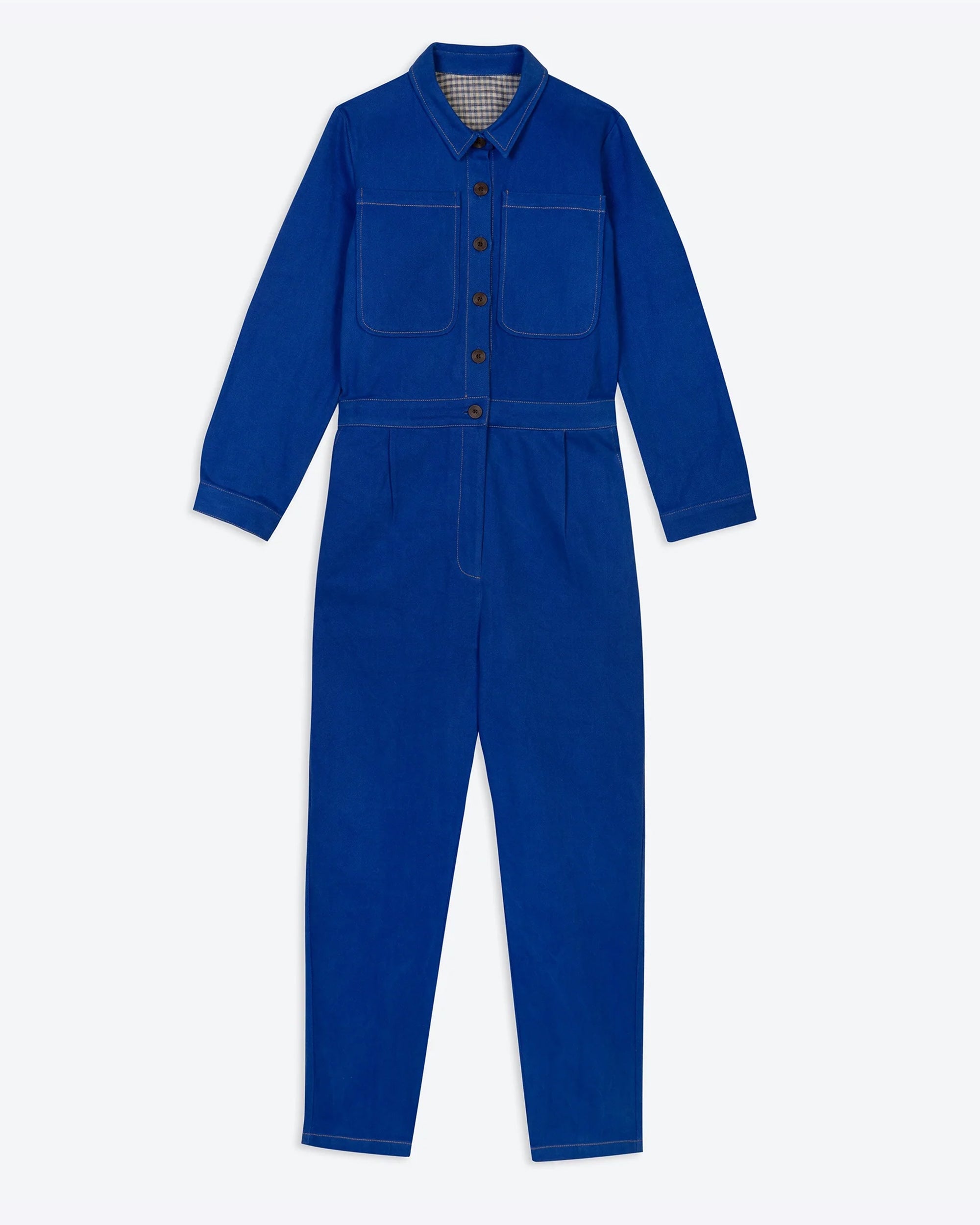 Lowie Cotton Drill Cobalt Blue Boilersuit - Durable Workwear Jumpsuit for Men & Women - Perfect for Construction, Farming & DIY Projects