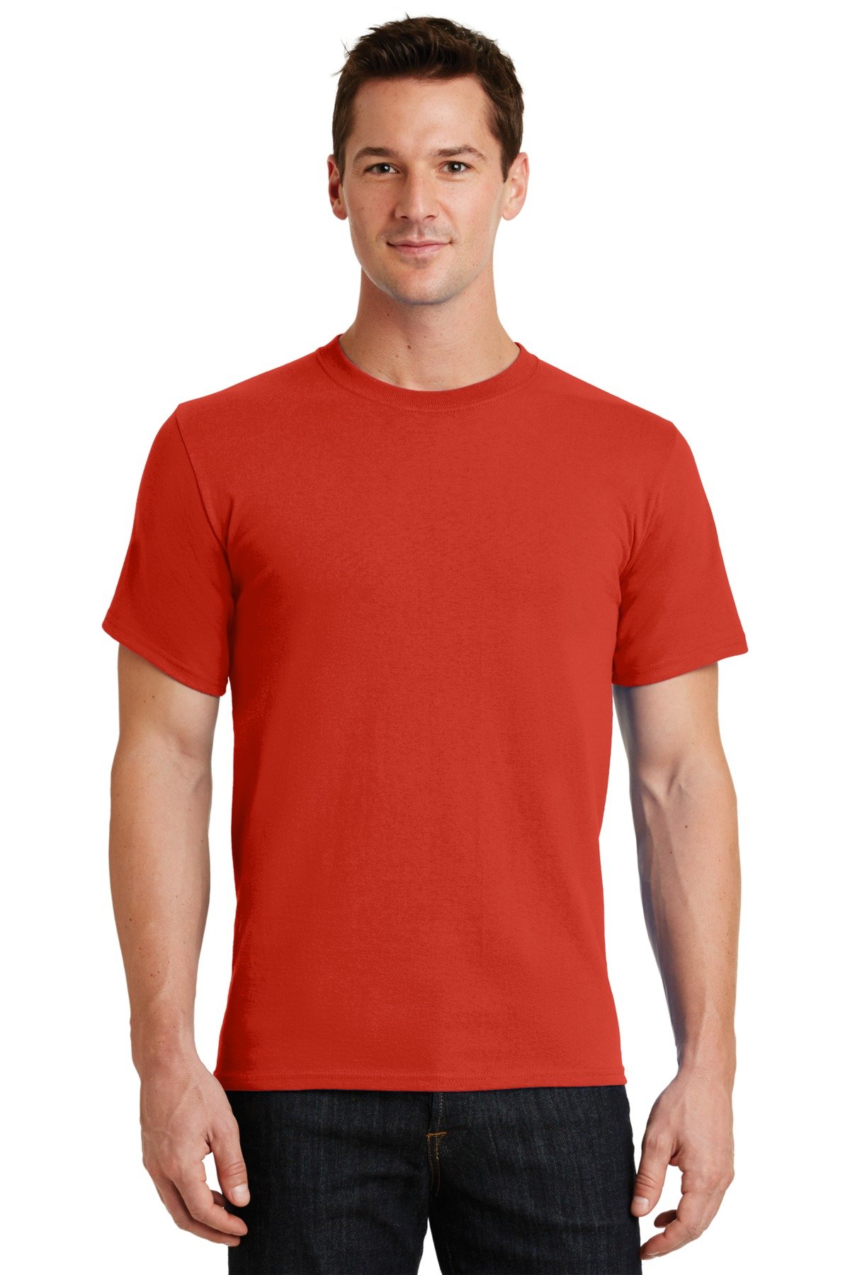 Port & Company PC61 Essential Cotton T-Shirt - Soft & Comfortable Crew Neck Tee for Men & Women - Perfect for Casual Wear, Layering & Everyday Outfits