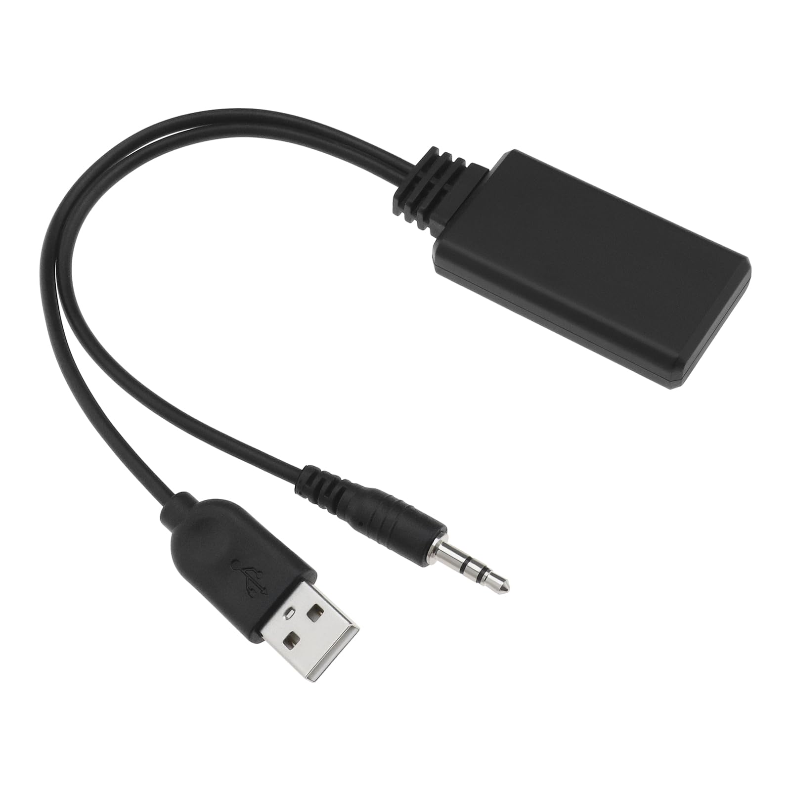 Bluetooth 5.0 Car Audio Receiver with AUX Adapter - Wireless HiFi Stereo Adapter for 5-12V Vehicles - Hands-Free Music Streaming & Calls - Perfect for Commuting, Road Trips & Older Car Upgrades
