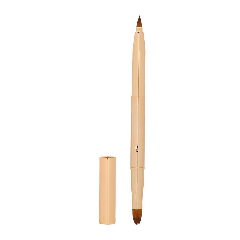Professional Lip Brush with Aluminum Tube & Fiber Bristles - Precise Lip Gloss Applicator for Makeup Artists & Beauty Enthusiasts | Perfect for Home, Salon & Travel Makeup Kits