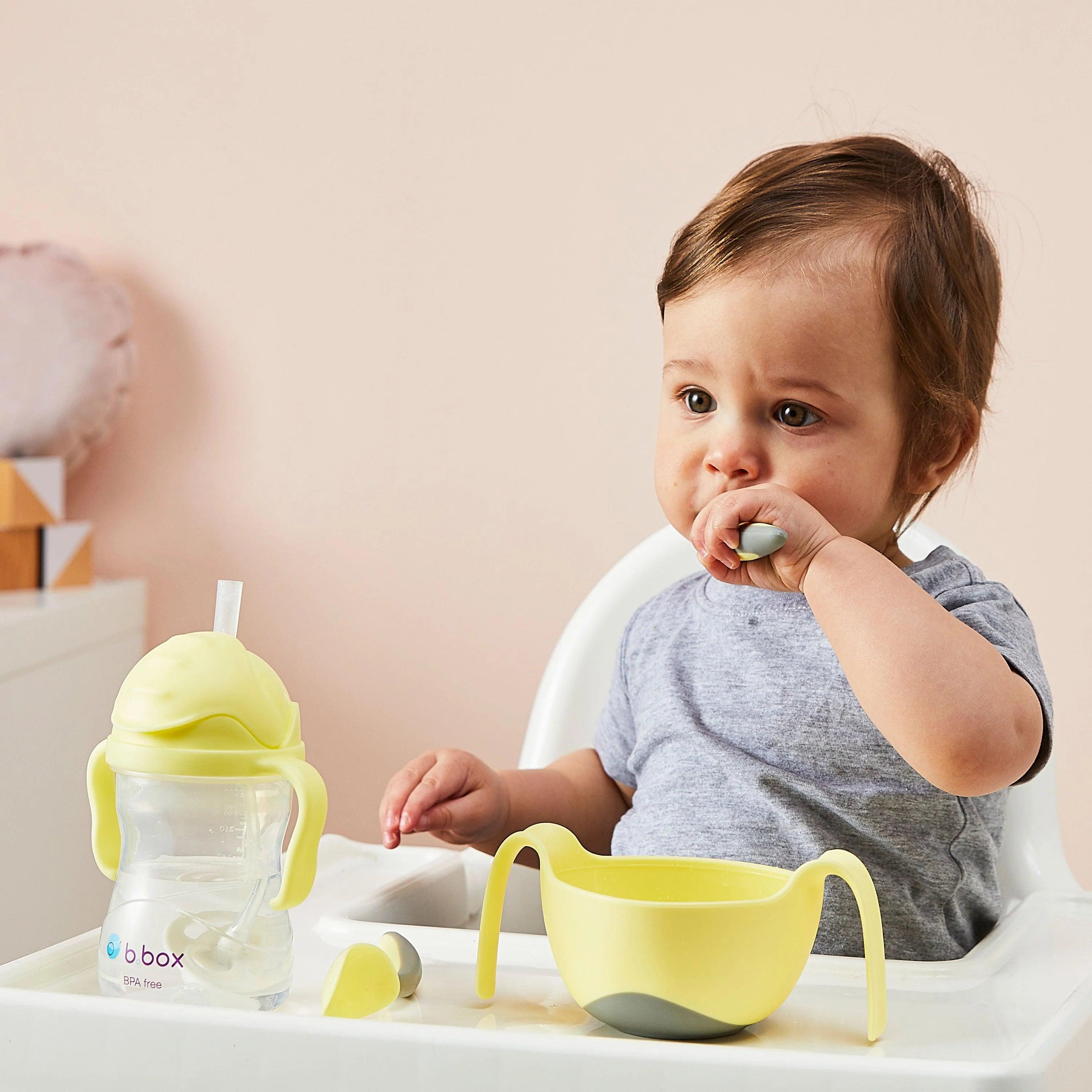 b.box Baby & Toddler Sippy Straw Cup 8oz/240ml - Leak Proof Spill Proof Drinking Cup for Infants & Kids - Perfect for Daycare, Travel & On-the-Go Hydration