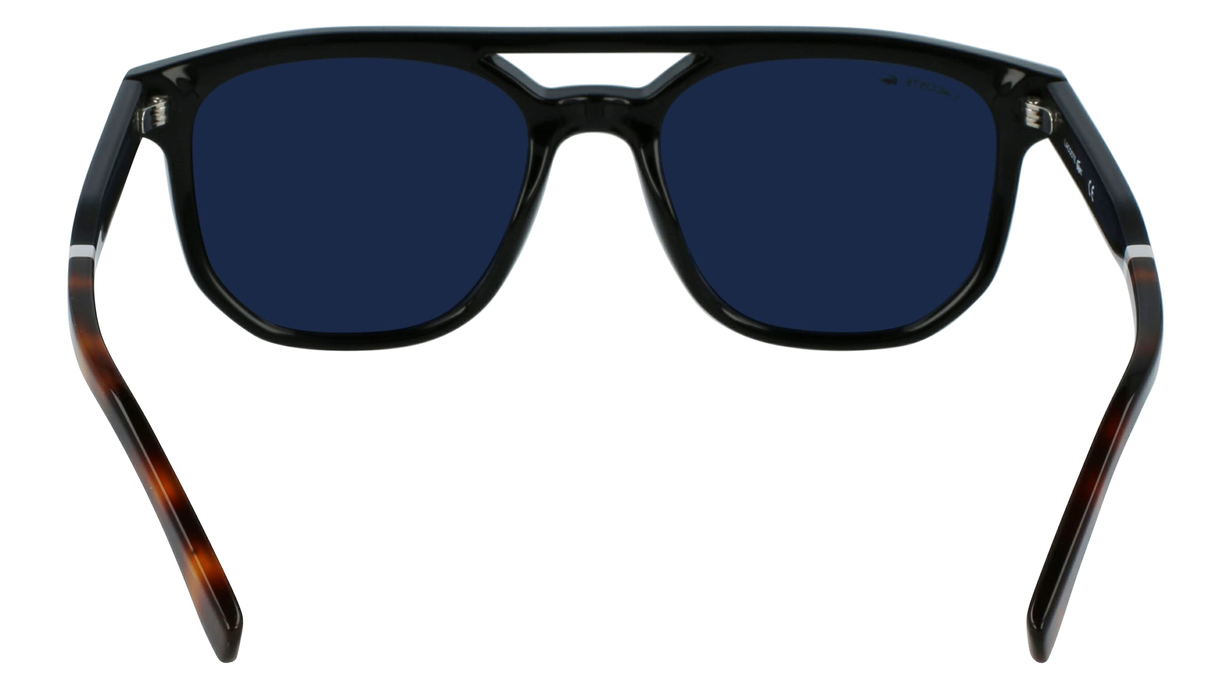 Lacoste L955s Rectangular Sunglasses for Men - UV Protection Polarized Classic Aviator Style - Perfect for Driving, Beach & Outdoor Activities