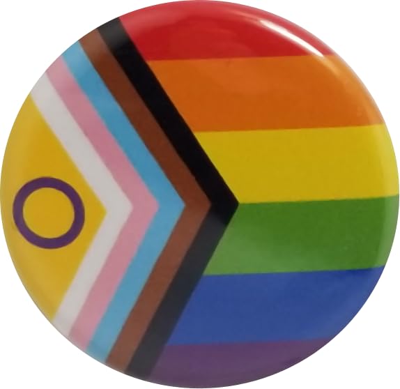Intersex-Inclusive Progress Pride Flag Pins - 1.25