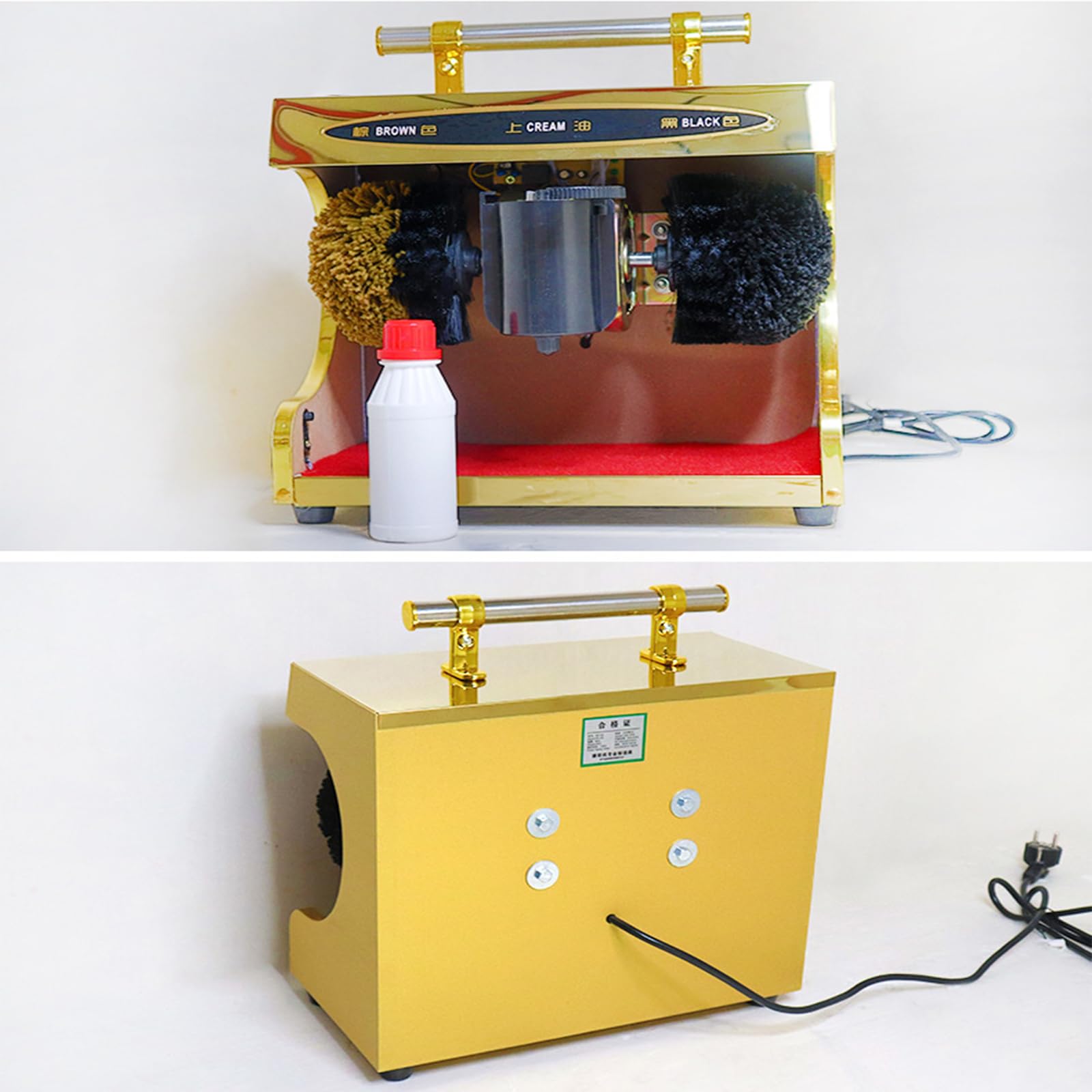 Automatic Shoe Polishing Machine - Electric Household & Commercial Shoe Shiner with Induction Sensor for Home, Hotel Lobby & Office Use - Perfect for Leather, Suede & Dress Shoes Maintenance