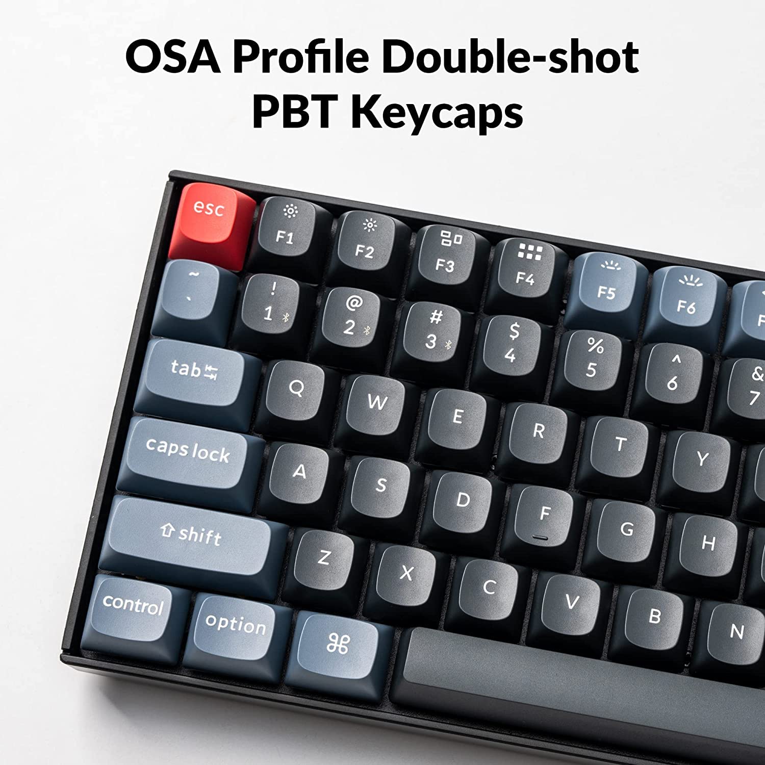 Keychron K2 Pro 75% Wireless Mechanical Keyboard - 84-Key Compact Design, Hot-Swappable Blue Switches, QMK/VIA Programmable, USB-C Wired/Wireless, White Backlit - Compatible with Mac/Windows/PC - Perfect for Gaming, Office Work & Typing Enthusiasts