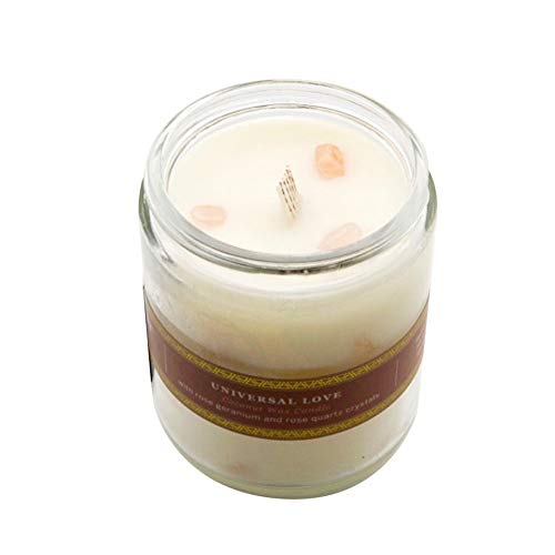 Universal Love Perfume - Rose & Geranium Scent with Rose Quartz Crystals | Romantic Gift, Aromatherapy & Self-Care Essential