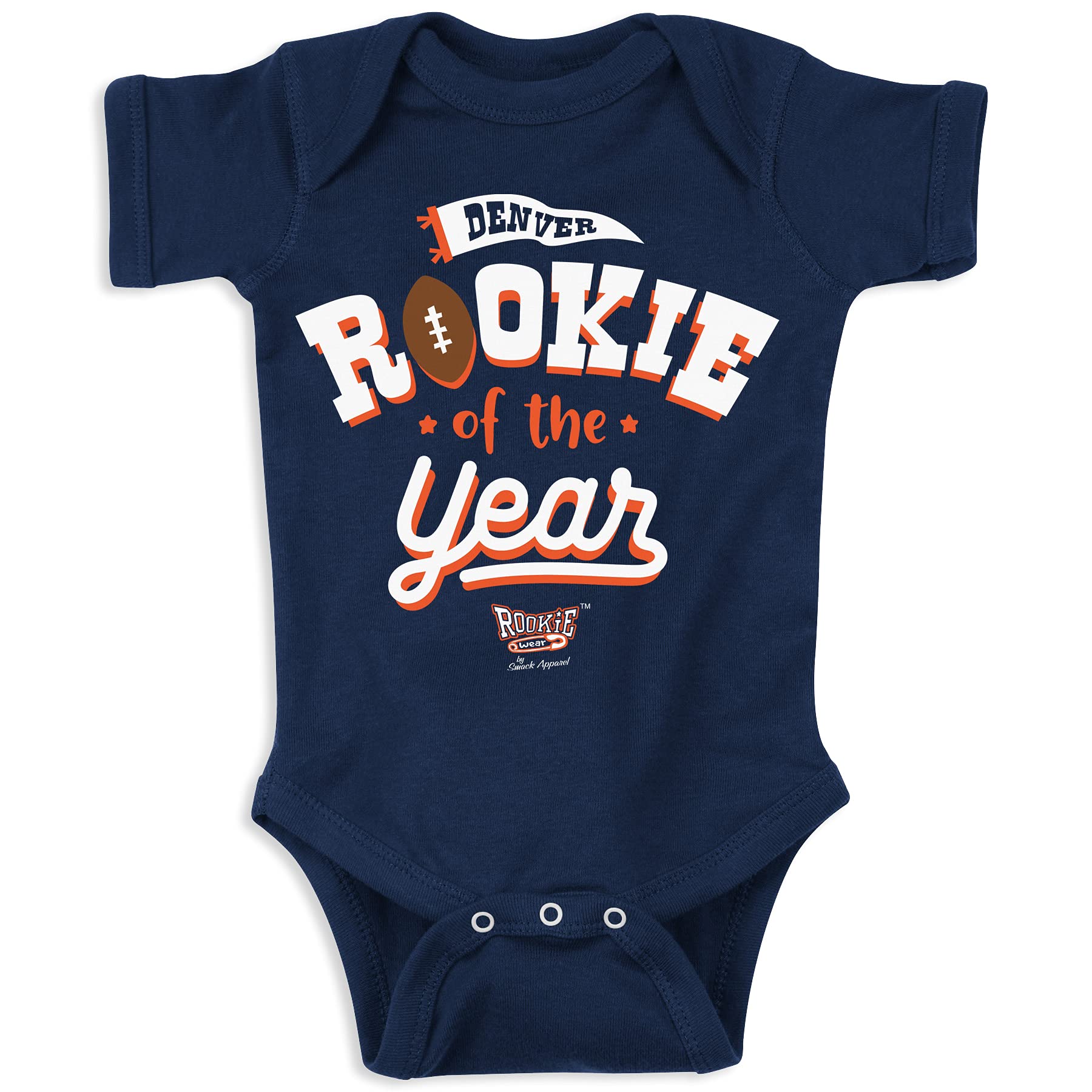 Rookie of The Year Baby Football Fan Outfit – NB-7T | Cute Infant Sports Apparel for Game Day & Team Spirit