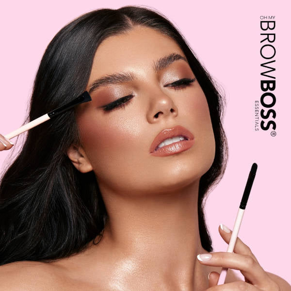 OHMYBROW BOSS Carve & Correct Eyebrow Brush Set - Professional Eyebrow Makeup Kit for Precise Shaping & Styling - Perfect for Daily Eyebrow Grooming & Salon Use