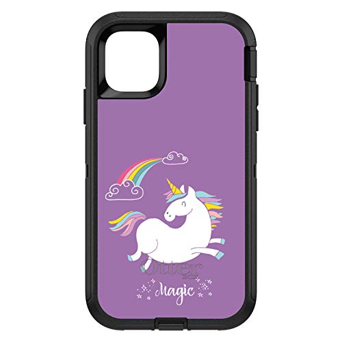 Unicorn - Rainbown - Magic - Purple On Black Case