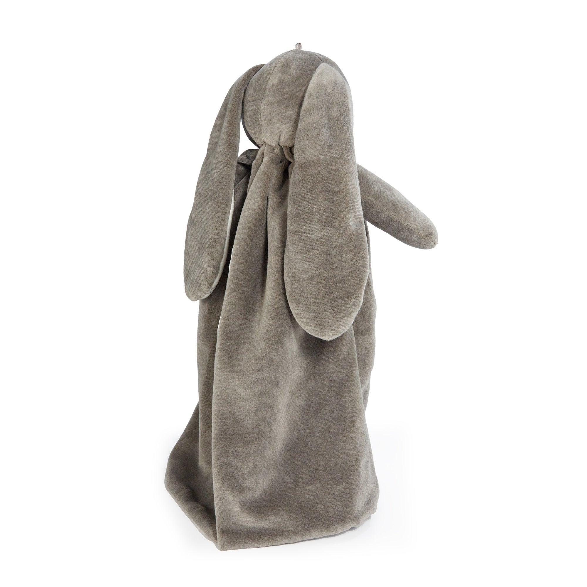 FAO Schwarz 160th Anniversary Nibble Bunny Buddy Plush Blanket - Ultra Soft Fleece Throw for Kids & Adults - Perfect for Cuddling, Nursery Decor, and Gift Giving (Coal)