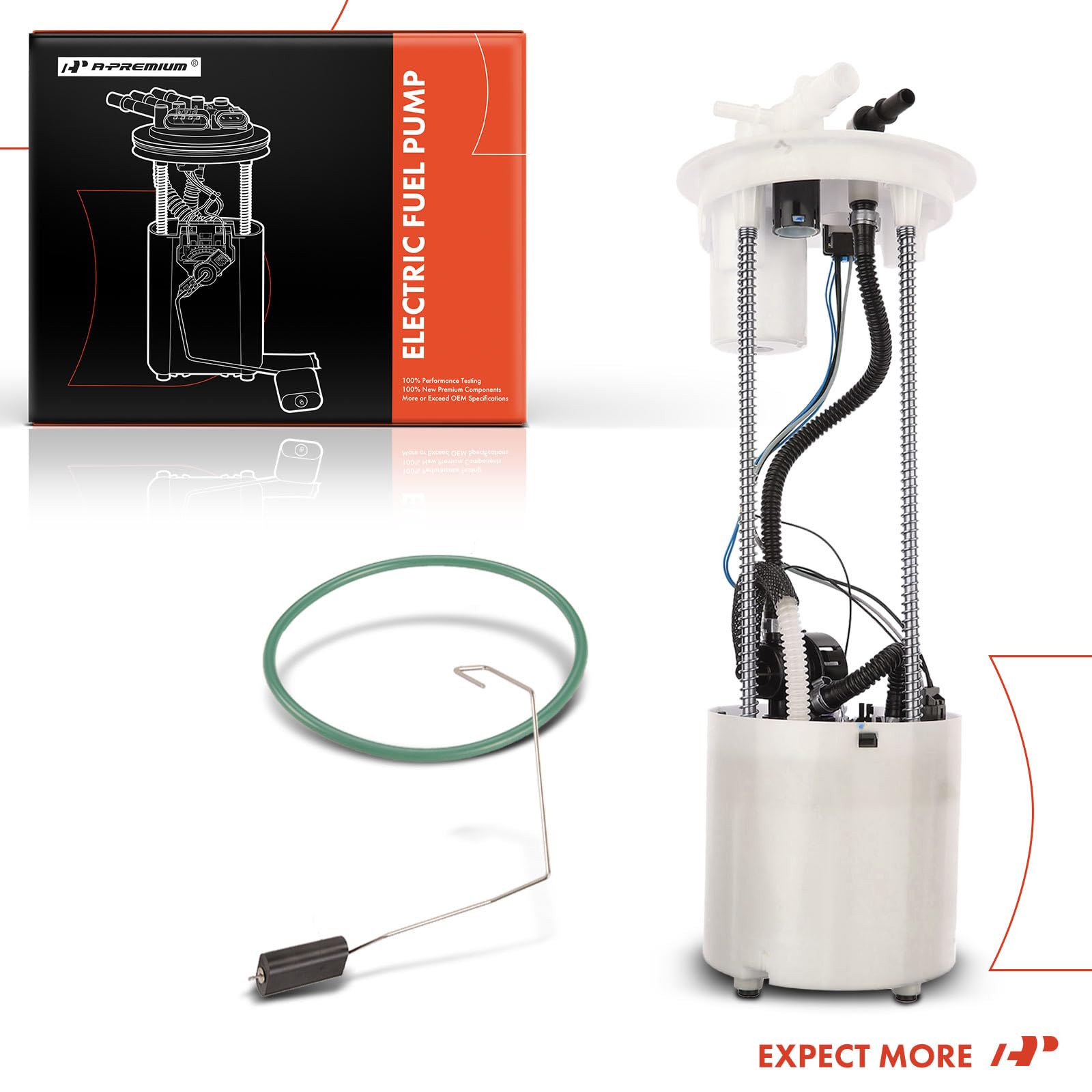 Premium Electric Fuel Pump Module Assembly with Pressure Sensor - Compatible with 2014-2018 Chevy Silverado 1500 & GMC Sierra 1500 (4.3L 5.3L, 97.8