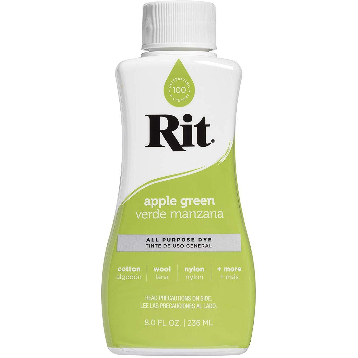 RIT All-Purpose Liquid Fabric Dye - 8 Fl. Oz (237ml) for Clothes, Shoes & Home Decor - Perfect for DIY Projects, Tie-Dye & Fabric Restoration