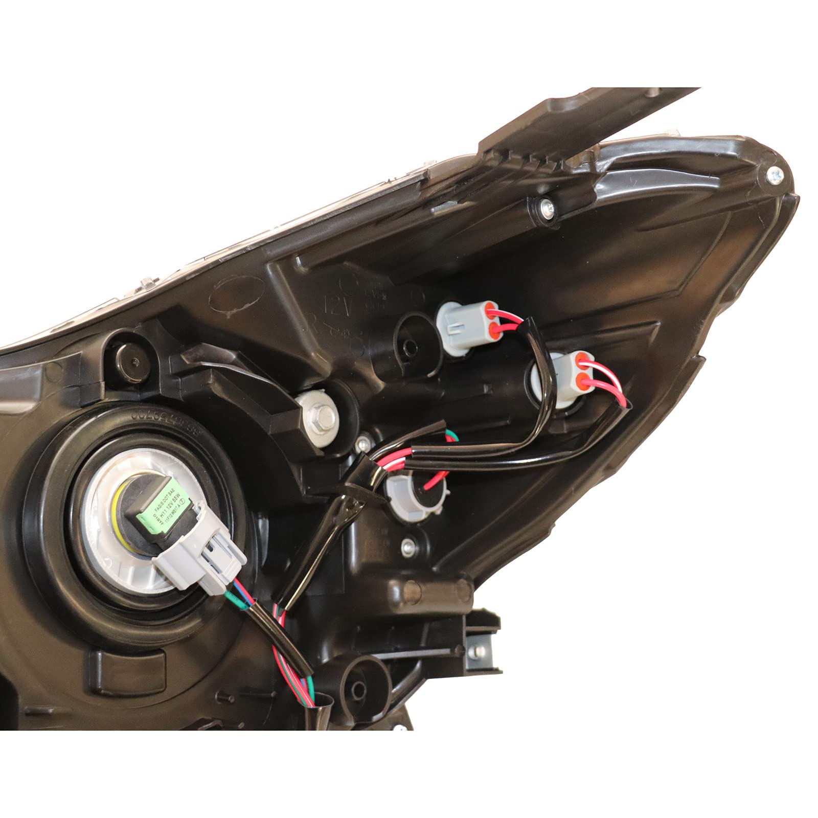 2012-2014 Subaru Impreza & XV Crosstrek Right Passenger Side Headlight Assembly - Halogen Black Housing Headlamp Replacement for Improved Night Driving Safety
