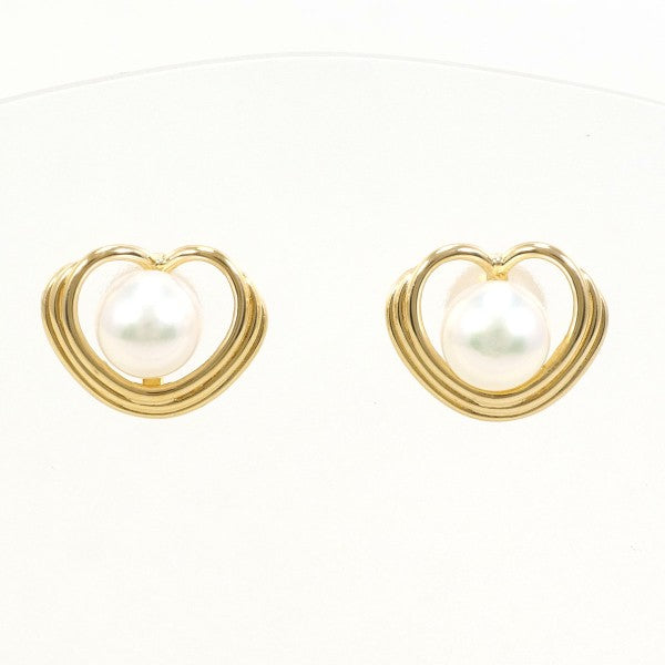18K Yellow Gold Pearl Earrings for Women - Elegant Freshwater Pearl Stud Earrings - Perfect for Weddings, Parties & Special Occasions