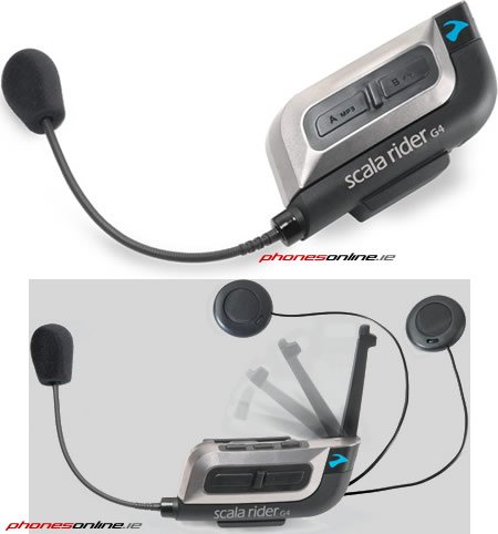 Cardo Scala Rider Solo G4 Bluetooth Motorcycle Headset - Wireless Intercom for Bikers, Noise Cancelling, Long Range Communication - Perfect for Group Rides, Commuting & Adventure Touring
