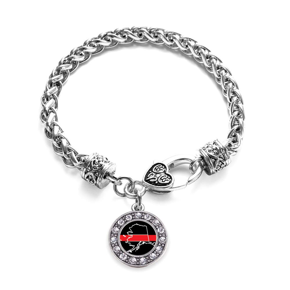 Elegant Silver Circle Charm Bracelet with Cubic Zirconia - Dainty Sterling Silver Jewelry for Women - Perfect for Everyday Wear, Date Nights & Special Occasions