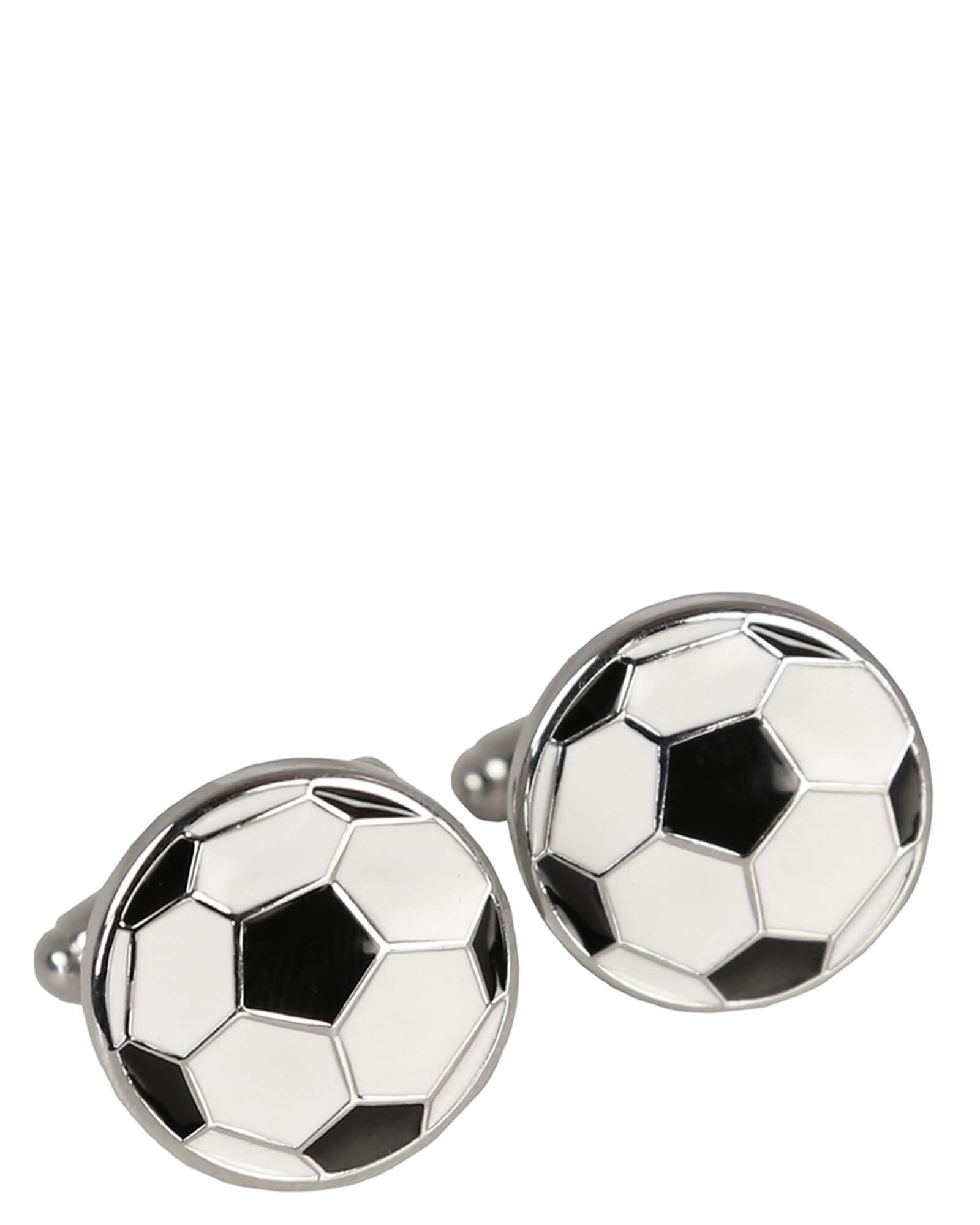 DÉCLIC Silver Soccer Ball Cufflinks for Men - Elegant Sports Themed Dress Accessories for Weddings, Business Meetings & Formal Events