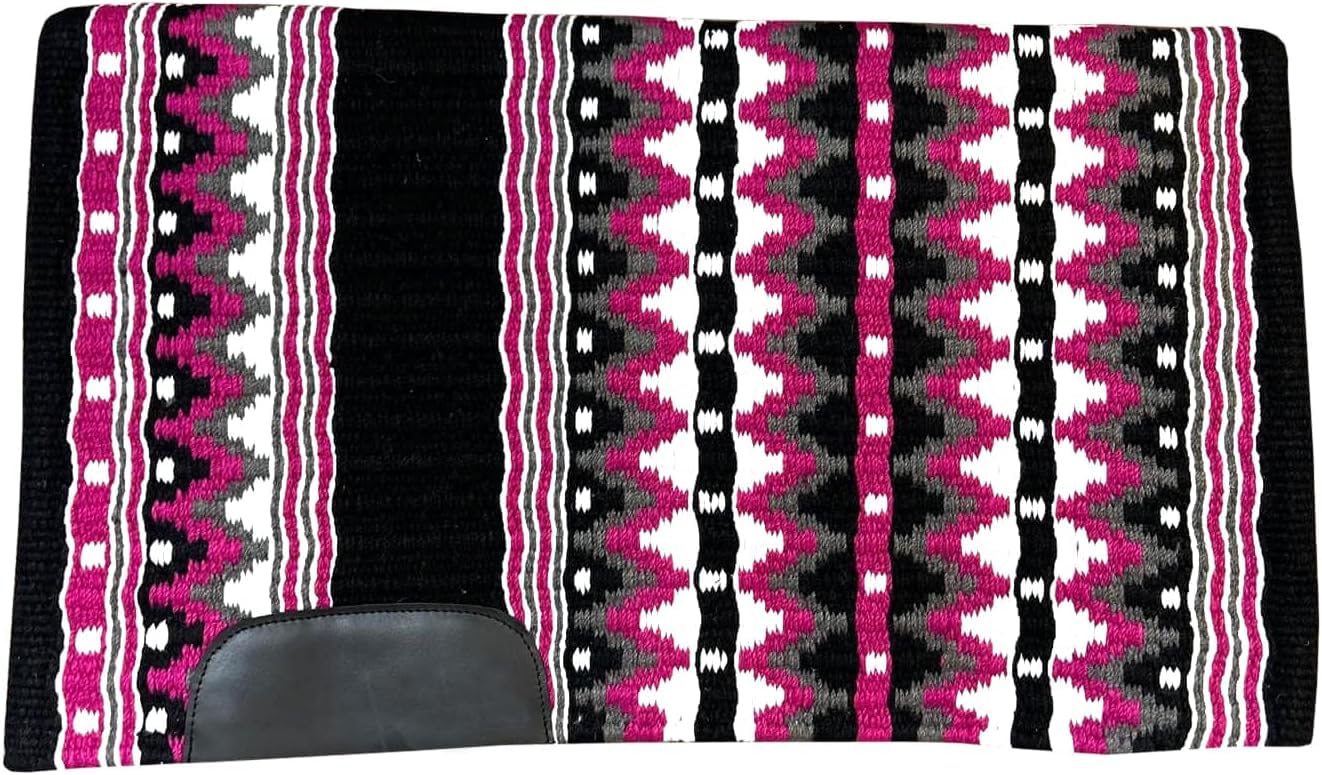 Premium Handmade Wool Western Horse Saddle Blanket - 34