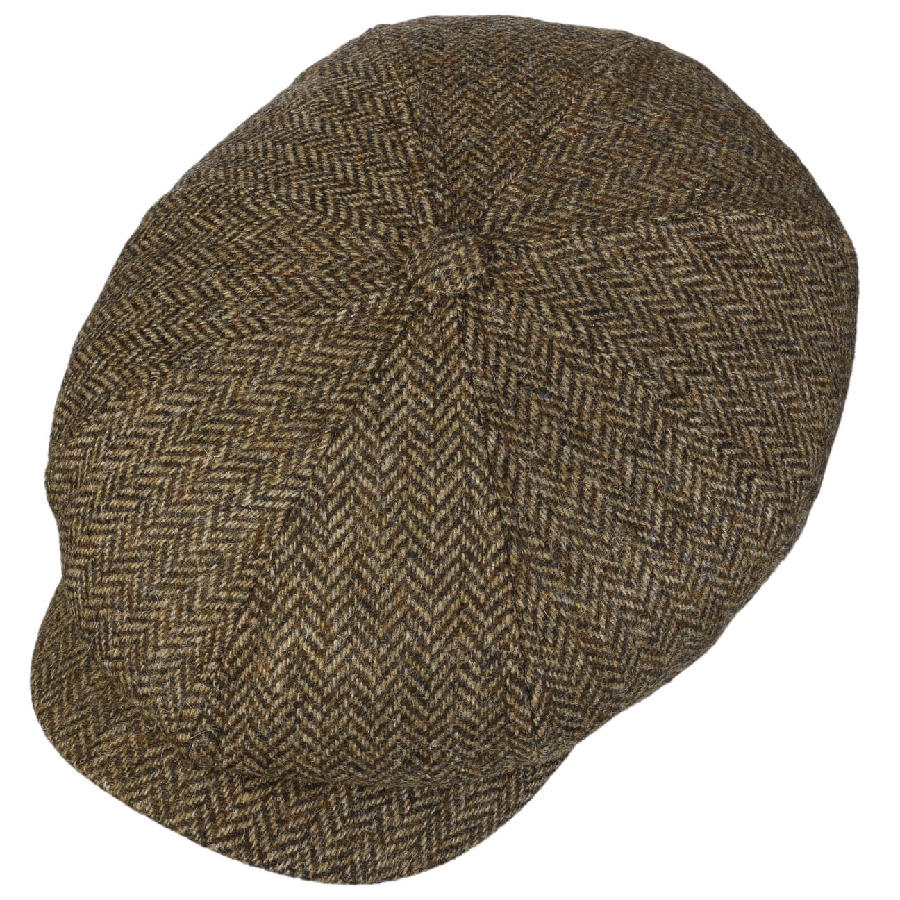 Carlsen Wool Herringbone Flat Cap by Lierys - Classic Men's Winter Hat for Outdoor Activities & Casual Style