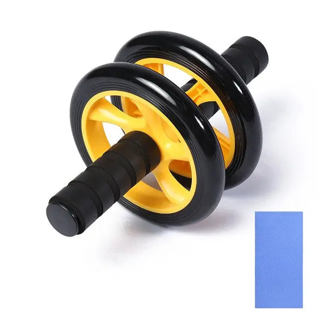 Double Wheel Ab Roller for Core Workouts - Abdominal Exercise Wheel for Home Gym & Fitness Training - Perfect for Abs, Back & Full Body Workout