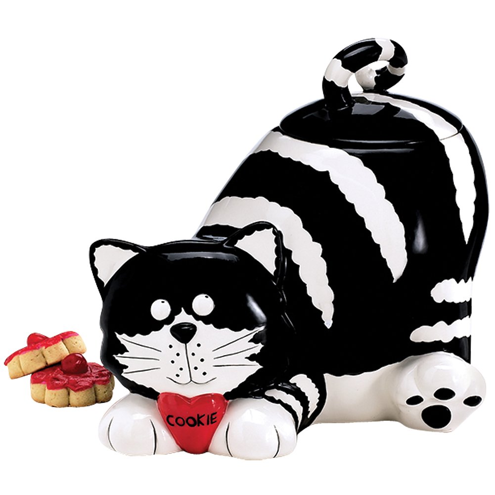 Chester The Cat Ceramic Cookie Jar - Airtight Food Storage Container for Cookies, Snacks & Treats - Perfect for Kitchen, Pantry & Gift Giving