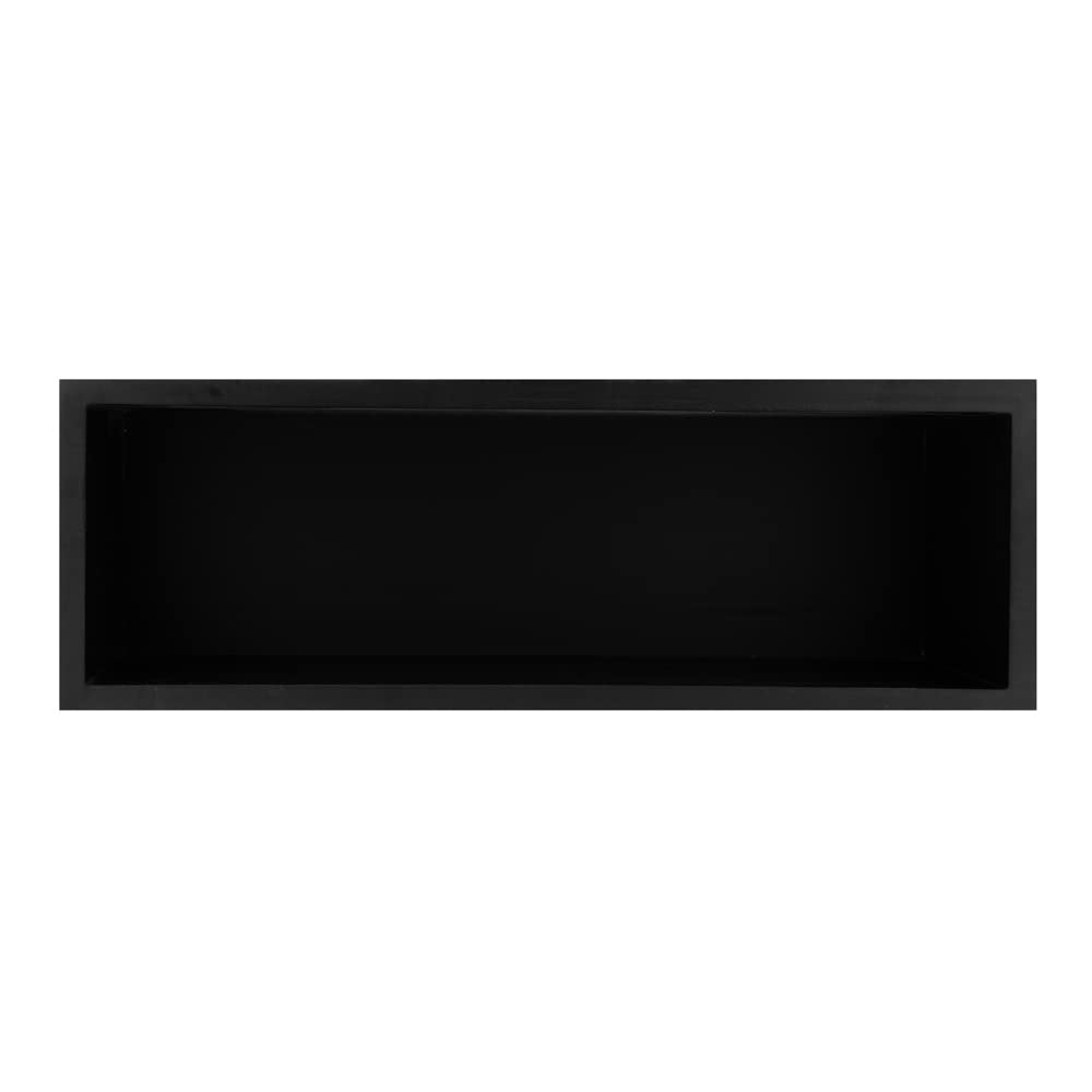20.5 x 7 x 11 Inch Black Bamboo Food Display Riser - Wooden Bakery Stand for Cupcakes, Candy & Desserts | Perfect for Retail Stores, Catering Events & Buffet Displays | Durable Restaurantware for Showcasing Treats