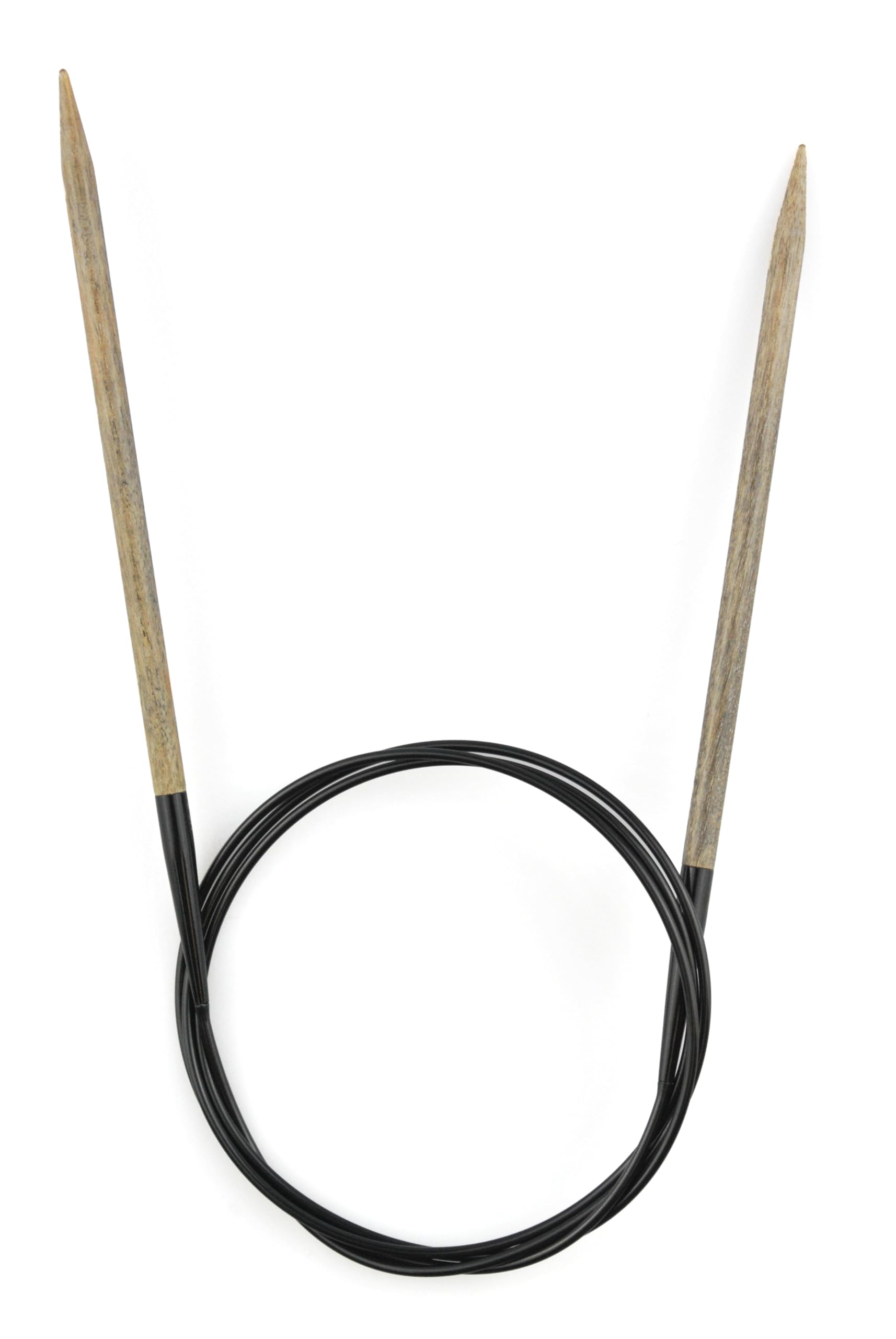 Lykke Driftwood Circular Knitting Needles 24 inch - Size 11 US (8.0mm) - Premium Wooden Interchangeable Knitting Needles for Sweaters, Scarves & Hats - Perfect for Knitting Projects at Home or On-The-Go
