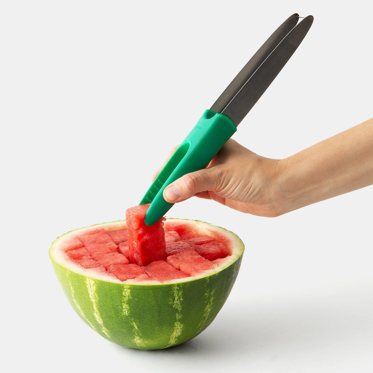 Chef'n Slicester Watermelon Slicer Tool - Easy & Fast Watermelon Cutting for Summer BBQs, Picnics, and Family Gatherings