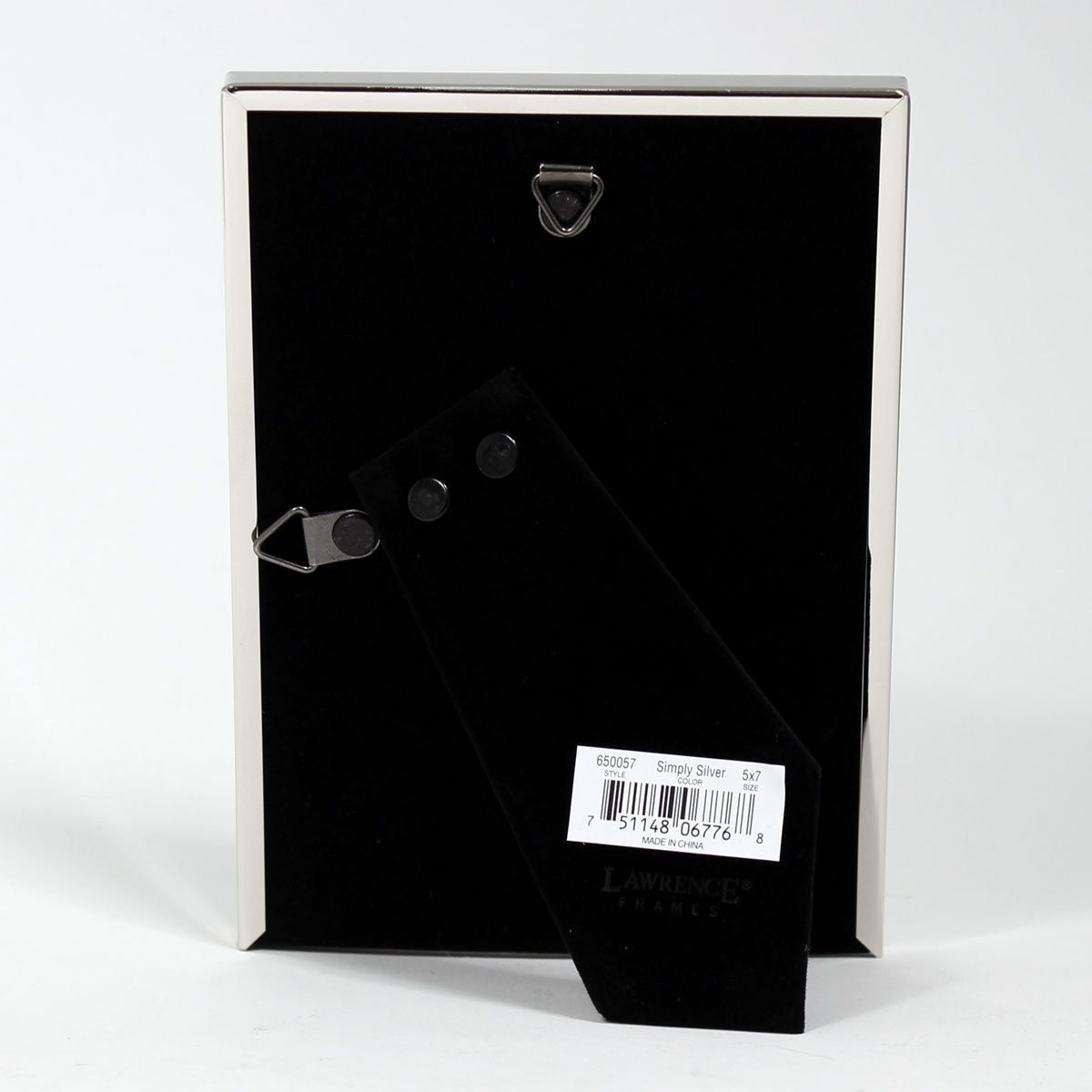 Lawrence Frames Simply Metal Picture Frame 5x7 Inches Silver - Perfect for Home Decor, Office, and Gift Giving