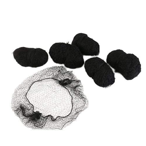 Premium AASA Juda Hair Net Set for Women & Girls - 12PCS Black Hair Styling Accessories (15g Each) | Perfect for Synagogue, Church & Special Occasions