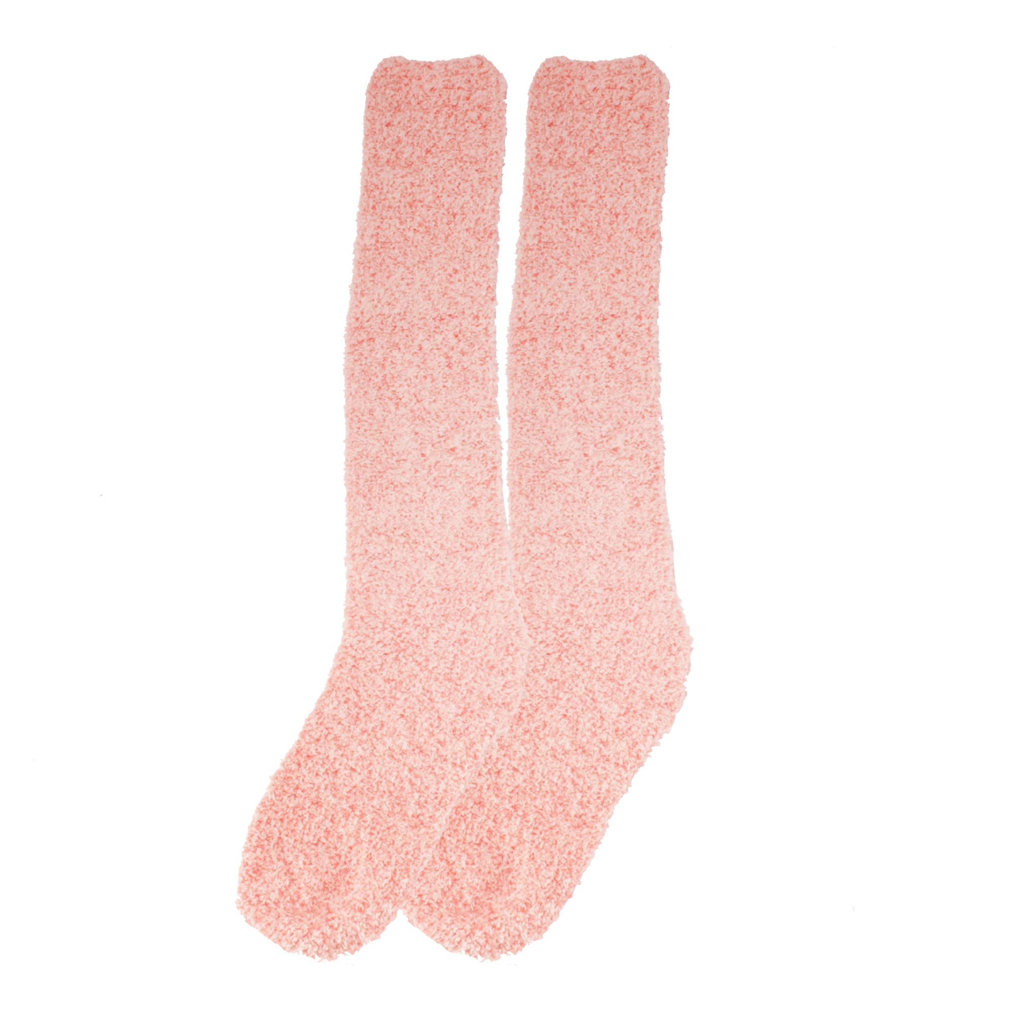 Women's Fuzzy Feather Soft Cozy Knee High Socks - Warm Winter Boot Socks for Women, Non-Slip Comfortable Thick Knit Socks (Perfect for Boots, Lounging, and Cold Weather)