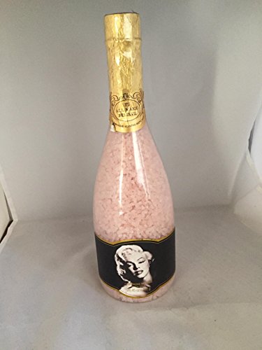 Marilyn Monroe Champagne Scented Bath Salts - Relaxing Spa Luxury for Women, Gift Set with Floral Aromatherapy - Perfect for Bubble Bath, Self Care & Romantic Evenings