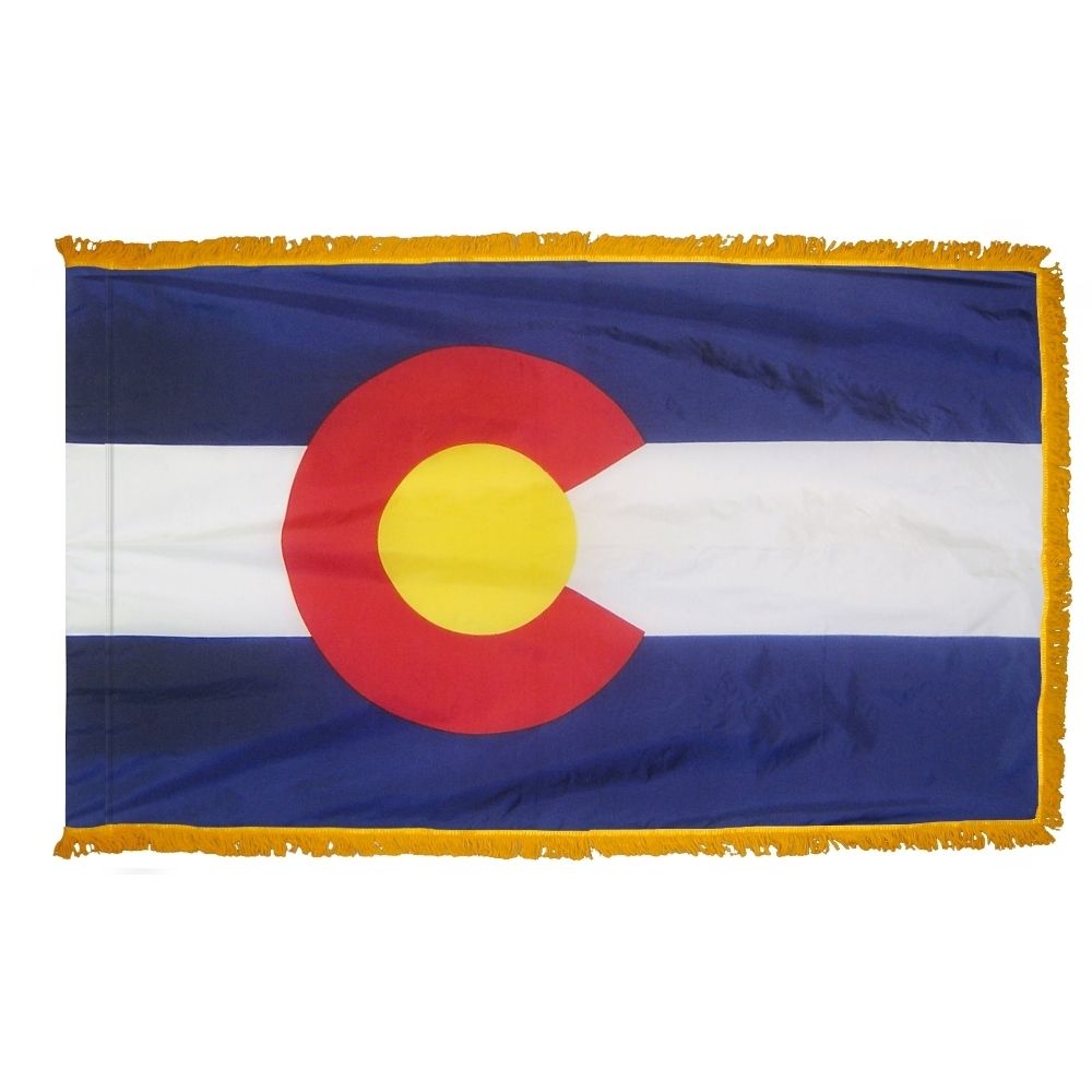 Colorado State Flag 4' x 6' - Heavy Duty Printed Nylon Indoor/Outdoor Flag - Perfect for Home, Office, Schools & Sporting Events