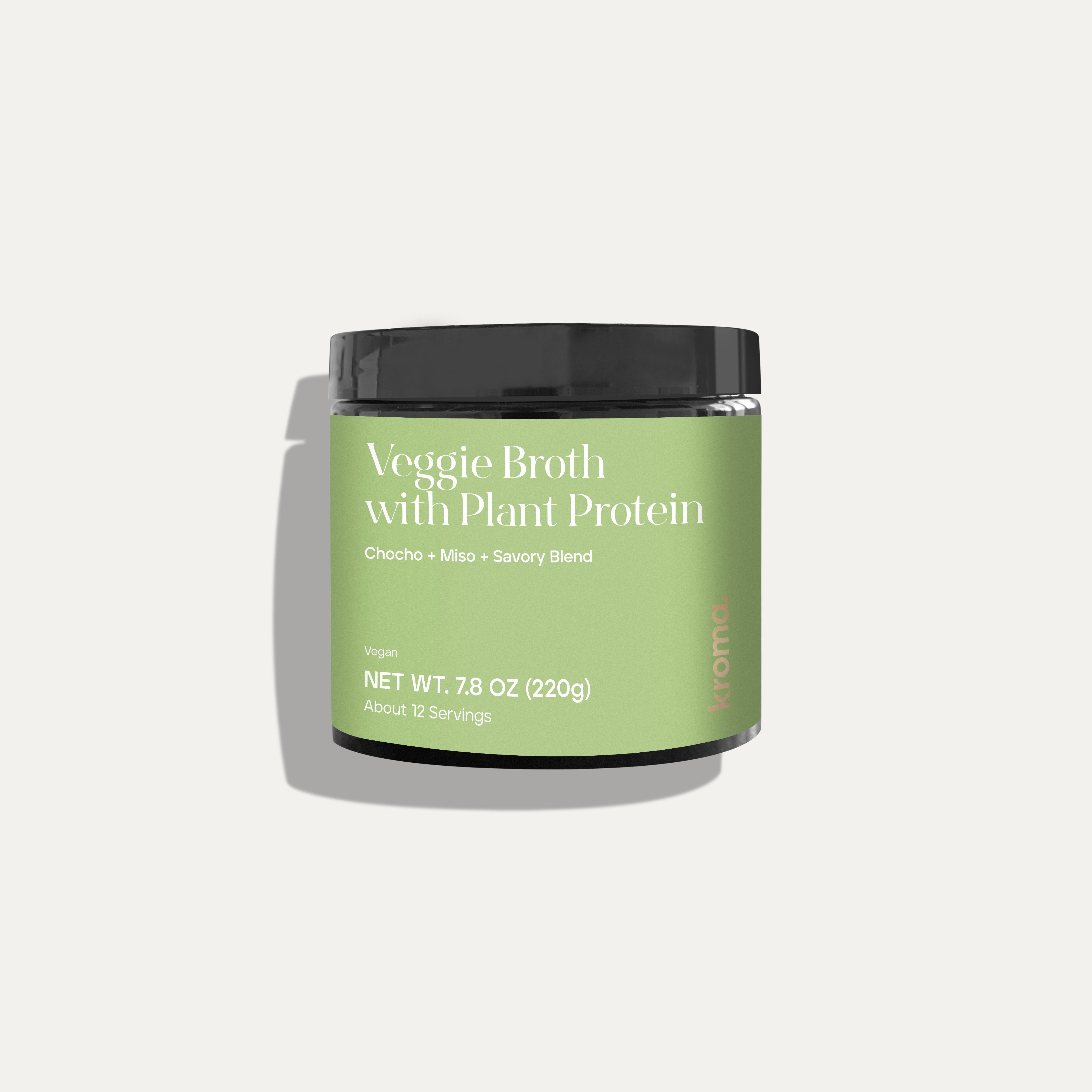 Organic Veggie Broth Powder with Plant Protein - Vegan, Gluten-Free Soup Base for Cooking, Meal Prep & Healthy Lifestyle