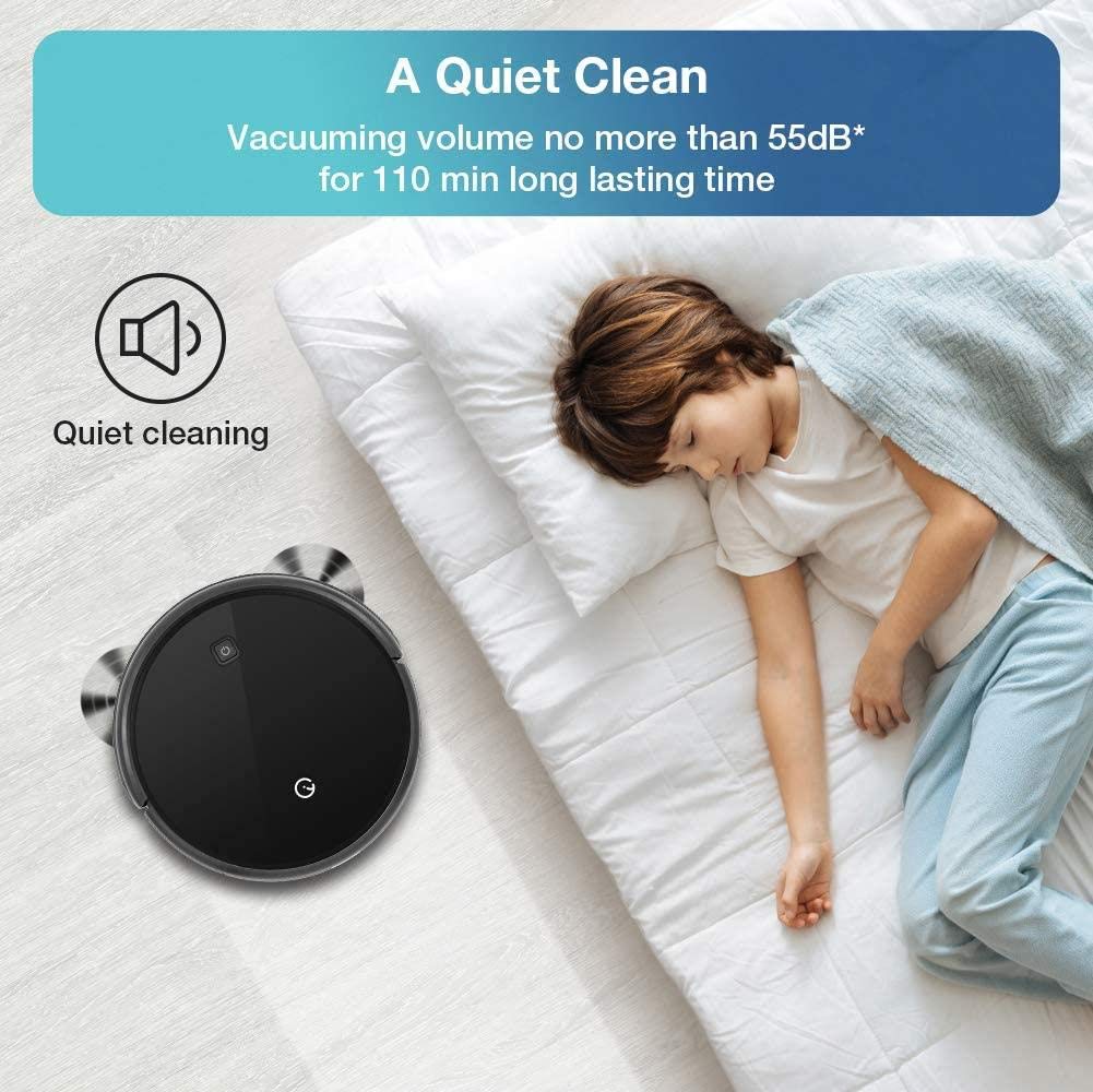 Smart Robot Vacuum Cleaner for Pet Hair - Powerful Suction for Hard Floors & Low Pile Carpets | Ideal for Home, Kitchen & Pet Owners | Automatic Cleaning for Busy Lifestyles