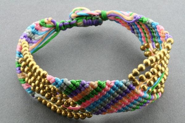 7 Strand Zigzag Bracelet - Colorful Stretch Beaded Bracelet for Women & Girls - Perfect for Casual Wear, Parties & Gifts